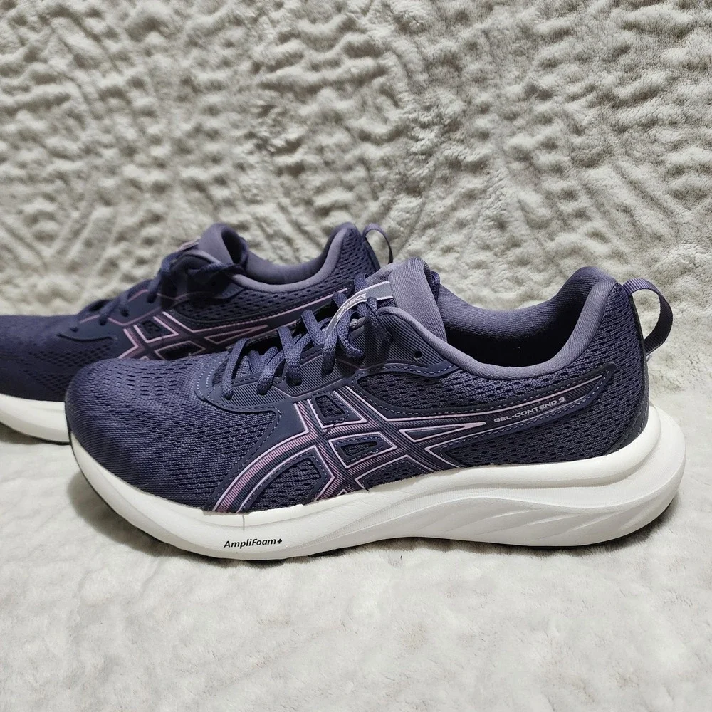 asics Women's Gel-Contend 9 Running Shoes sz 11 Indigo Fog/Light Ube workout